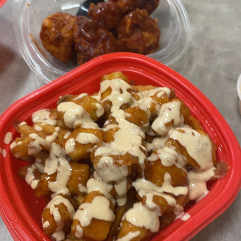 Buffalo Fries and 5 Piece Boneless Wings Buffalo Fries and 5 Piece Boneless Wings