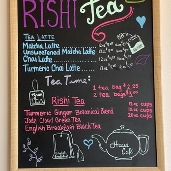 Haus Cafe - tea menu - Coffee & Tea Near Me - Fair Lawn, New Jersey