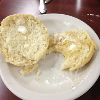 Eggs N Things - Biscuit with butter and honey. Needed more butter on the side! - Breakfast & Brunch Near Me - Ventura, California