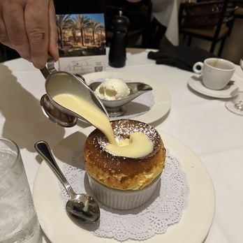 Bistango in Irvine - Made to order (30 minutes) Grand Marnier souffle with vanilla sauce and whipped cream - special occasion sweet! - American Near Me - Irvine, California Bistango in Irvine - Made to order (30 minutes) Grand Marnier souffle with vanilla sauce and whipped cream - special occasion sweet! - American Near Me - Irvine, California