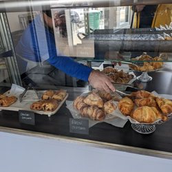 Sweet Beard Bakehouse - Grabbing one of those buttery croissants!
