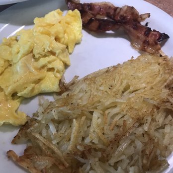Denny's - Scrambled Eggs, bacon , hash browns - American Near Me - Fullerton, California Denny's - Scrambled Eggs, bacon , hash browns - American Near Me - Fullerton, California