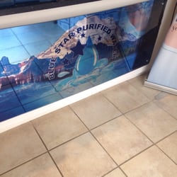 Blue Star Pure Water - Logo on counter