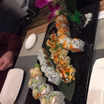 Bambou - Left to right: California Roll, Salmon Avocado Roll, Greenwich Roll, and Mexican Roll - Asian Fusion Near Me - Greenwich, Connecticut Bambou - Left to right: California Roll, Salmon Avocado Roll, Greenwich Roll, and Mexican Roll - Asian Fusion Near Me - Greenwich, Connecticut