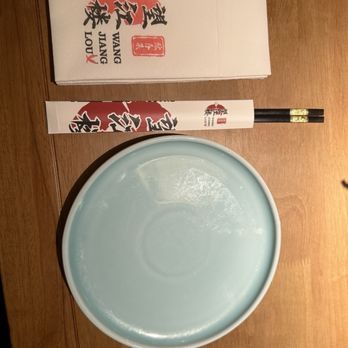 Wang Jiang Lou - Plate setting! I love the light blue plate and the black and gold chopsticks with a heavy duty paper napkin. - Chinese Near Me - Virginia Beach, Virginia Wang Jiang Lou - Plate setting! I love the light blue plate and the black and gold chopsticks with a heavy duty paper napkin. - Chinese Near Me - Virginia Beach, Virginia