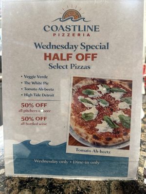 Menu photo 4 Coastline Pizzeria Mission Viejo, CA