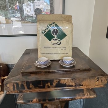 Graffeo Coffee Roasting Company - a bag of coffee on a table - Coffee & Tea Near Me - San Francisco, California