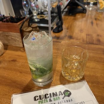 Cucina Pizza & Bar - The mojitos was pretty good and refreshing - Salad Near Me - Orlando, Florida
