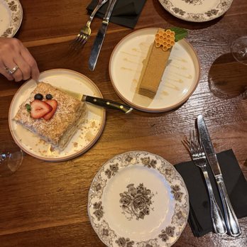 Deda Restaurant - napoleon and honey cake - Georgian Near Me - Pasadena, California