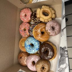 Rainbow’s Donuts - A dozen donuts.