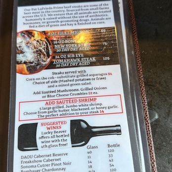 Lucky Beaver Bar & Burger - Menu 08 08 2025 - Sports Bars Near Me - Stateline, Nevada