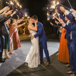 The Oak Barn at Loyalty - Sparkler Exit