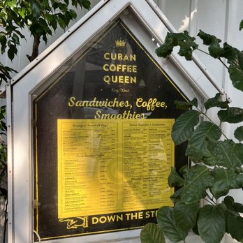 Cuban Coffee Queen - a menu for sandwiches and coffee - Coffee & Tea Near Me - Key West, Florida
