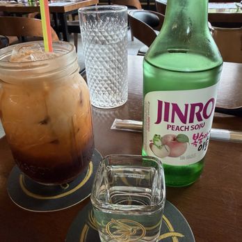 Sobo Ramen - The peach soju and tea - Ramen Near Me - Berkeley, California