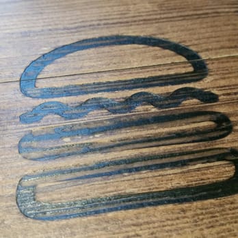 Shake Shack River North - Table made from an old bowling alley - Burgers Near Me - Chicago, Illinois Shake Shack River North - Table made from an old bowling alley - Burgers Near Me - Chicago, Illinois