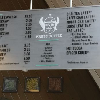 PRESS Coffee - Menu - Coffee & Tea Near Me - San Antonio, Texas PRESS Coffee - Menu - Coffee & Tea Near Me - San Antonio, Texas