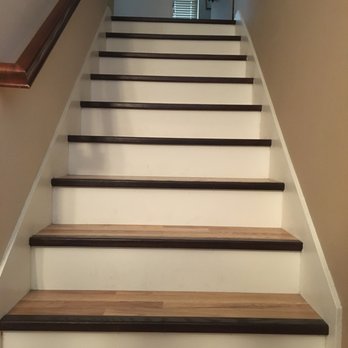 John Wood Construction - Installed wood laminate on stairway - General Contractors Near Me John Wood Construction - Installed wood laminate on stairway - General Contractors Near Me
