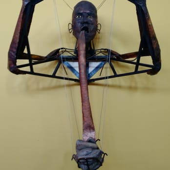 Blue Moon Bakery - Freaky sculpture on the wall - Bakeries Near Me - Big Sky, Montana