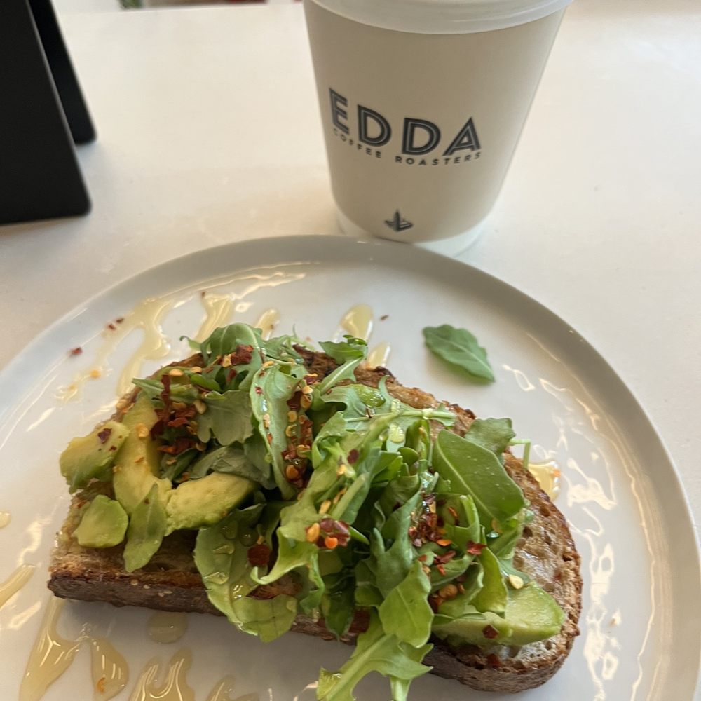 Edda Coffee Roasters - Venice toast and matcha latte - Coffee & Tea Near Me - Cleveland, Ohio Edda Coffee Roasters - Venice toast and matcha latte - Coffee & Tea Near Me - Cleveland, Ohio
