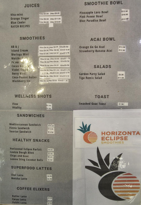 Menu photo 5 Horizontal Eclipse Kirkland, WA