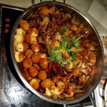 Simmer Huang - (cooked) Simmer pot with quail eggs, short ribs, butterfly fish and basa fillet. ~ $50 Takes 10 min to cook. Smells amazeballs - Chinese Near Me - Toronto, Ontario Simmer Huang - (cooked) Simmer pot with quail eggs, short ribs, butterfly fish and basa fillet. ~ $50 Takes 10 min to cook. Smells amazeballs - Chinese Near Me - Toronto, Ontario