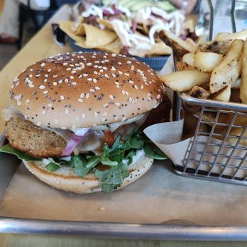 The Hidden Chickpea - Kickin Not Chicken Sandwich - Vegetarian Near Me - Madison, New Jersey