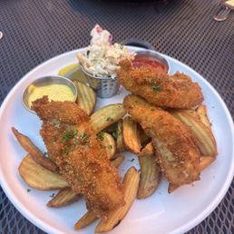 Curry fish and chips