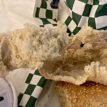 Leon’s Bagels - No chewiness. Middle was easy to pop out, like a bagel from the grocery store - Bagels Near Me - New York, New York Leon’s Bagels - No chewiness. Middle was easy to pop out, like a bagel from the grocery store - Bagels Near Me - New York, New York