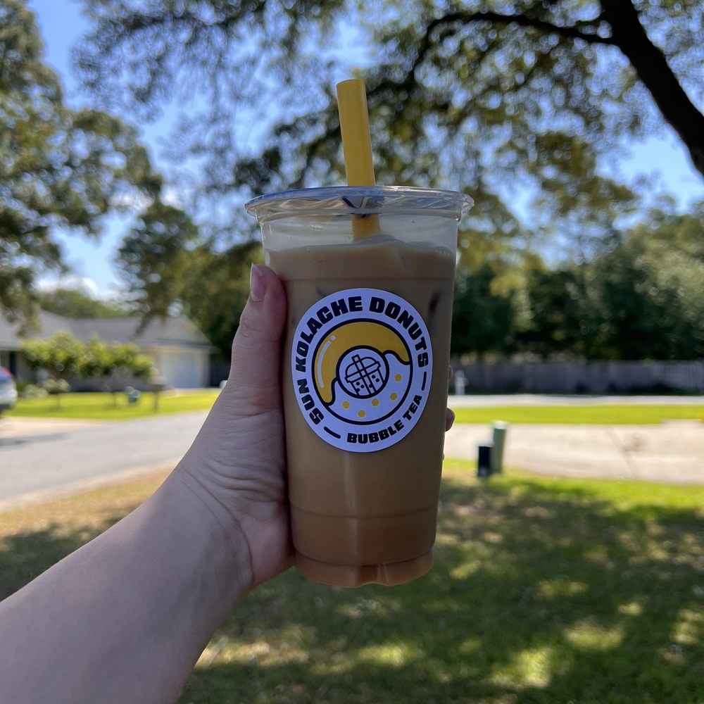 Sun Kolache Donut & Bubble Tea - Vanilla ice coffee with half and half - Bubble Tea Near Me - Fort Walton Beach, Florida Sun Kolache Donut & Bubble Tea - Vanilla ice coffee with half and half - Bubble Tea Near Me - Fort Walton Beach, Florida