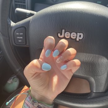 Triangle Nails - Full set acrylic with gel - Nail Salons Near Me - Portage, Michigan