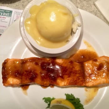 Starlite Diner - Jack Daniels Glazed Salmon. Very tasty but not big portion. Had to order crab cake melt on the side. - Diners Near Me - Allentown, Pennsylvania Starlite Diner - Jack Daniels Glazed Salmon. Very tasty but not big portion. Had to order crab cake melt on the side. - Diners Near Me - Allentown, Pennsylvania