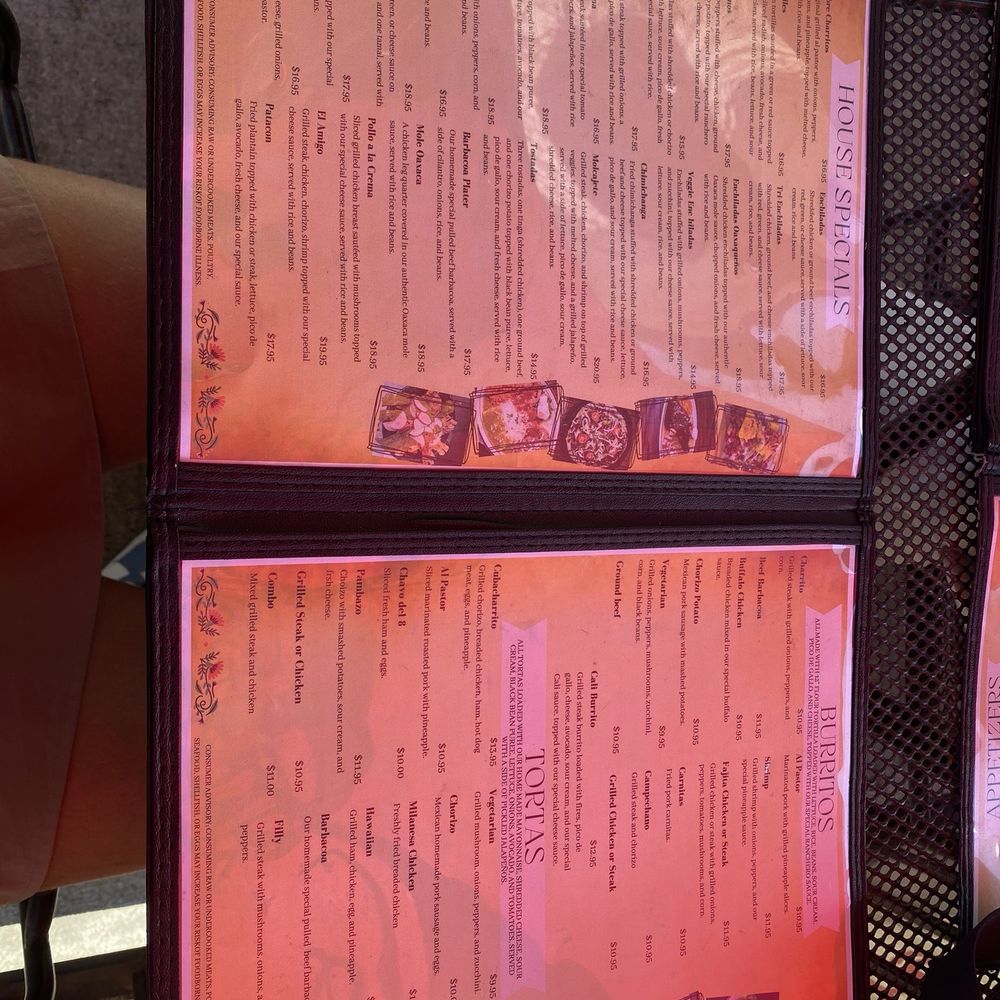 Charritos Restaurante Taqueria - Second and third page of the menu :) - Mexican Near Me - Upper Arlington, Ohio