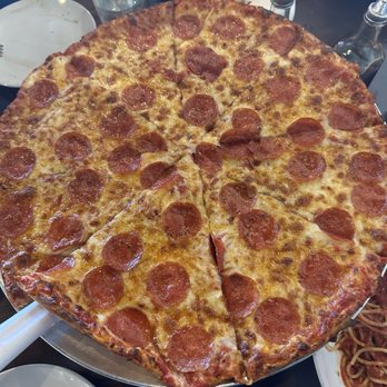 Sorella Pizza & Pasta - Pepperoni pizza done thin with extra sauce - Italian Near Me - Holden Beach, North Carolina Sorella Pizza & Pasta - Pepperoni pizza done thin with extra sauce - Italian Near Me - Holden Beach, North Carolina