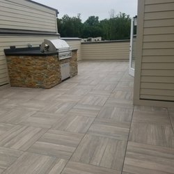 Cover Deck Systems - Roof Deck Bethesda MD Deckstone Porcelain on a pedestal system