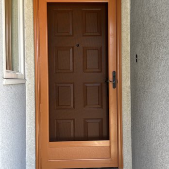 American Vision Windows - New storm and front door (stucco work was done by Henry and Joel but I need to repaint - which is the norm for projects like these) - Windows Installation Near Me - Tustin, California American Vision Windows - New storm and front door (stucco work was done by Henry and Joel but I need to repaint - which is the norm for projects like these) - Windows Installation Near Me - Tustin, California