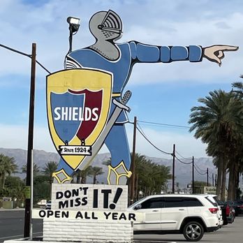 Shields Date Garden - The famous Shields sign! - Fruits & Veggies Near Me - Indio, California Shields Date Garden - The famous Shields sign! - Fruits & Veggies Near Me - Indio, California