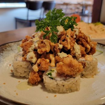 Tsukiyo Sushi - Popcorn Scallop Roll - Sushi Bars Near Me - Westminster, California Tsukiyo Sushi - Popcorn Scallop Roll - Sushi Bars Near Me - Westminster, California
