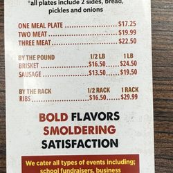 Cajun Street - Bbq menu