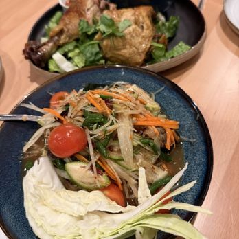 Manon - Papaya salad grilled chicken combo - Thai Near Me - Fullerton, California Manon - Papaya salad grilled chicken combo - Thai Near Me - Fullerton, California