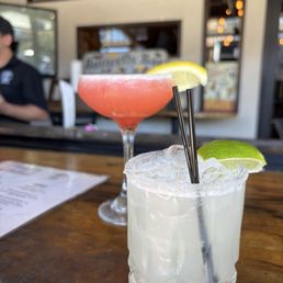 Strawberry lemon drop and an oakrita Strawberry lemon drop and an oakrita