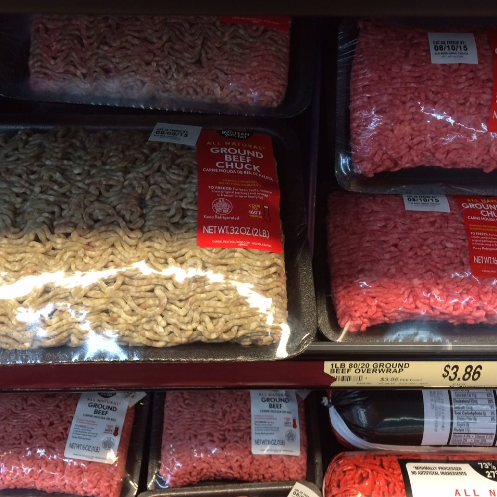 Walmart Supercenter - "Fresh" ground beef at the Scarborough Walmart. - Grocery Near Me - Scarborough, Maine