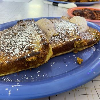 Somewhere in Time Cafe - October special. Chai maple pumpkin bread French toast. Amazing! - Breakfast & Brunch Near Me - Mystic, Connecticut