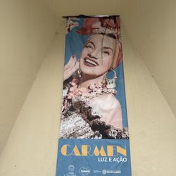 Museu Carmem Miranda - The only Carmen Miranda items I could see in person due to the unannounced closure.