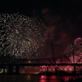 Thunder Over Louisville - View from Jeffersonville - Festivals Near Me - Louisville, Kentucky