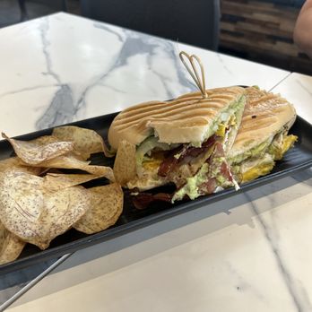 Cafe Don Juan - Pan sobao with avocado, egg and bacon.  Delicious! - Cafes Near Me - Winter Park, Florida