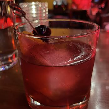 Revolver Bar - High west double rye manhattan - New American Near Me - Seattle, Washington
