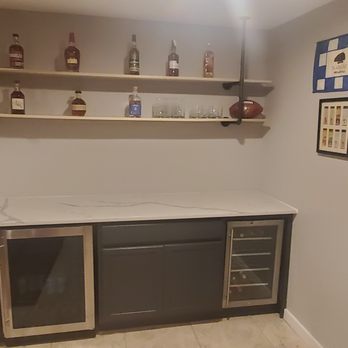 Philly Marble & Tile - Quartz Counter Top install on dry bar - Flooring Near Me - Philadelphia, Pennsylvania