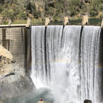 Lake Clementine - Dam with rainbow - Lakes Near Me - Auburn, California