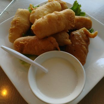 Pho Saigon - Deep Fried Crispy Milk Blocks. The coconut sauce is to die for! - Vietnamese Near Me - Scarborough, Ontario