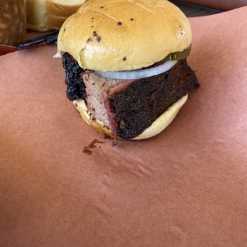 la Barbecue - Sliced Brisket Sandwich - Barbeque Near Me - Austin, Texas la Barbecue - Sliced Brisket Sandwich - Barbeque Near Me - Austin, Texas